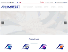 Tablet Screenshot of manifest.gr
