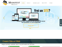 Tablet Screenshot of manifest.ro